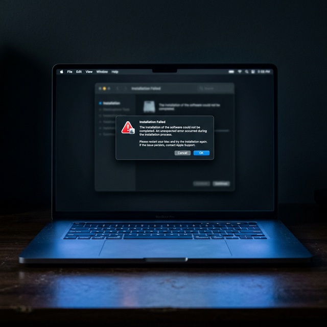 Installation error on MacBook